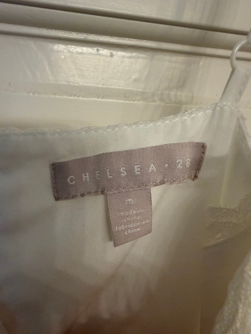 Chelsea28 White Lace Spaghetti-Strap Midi Dress - Picture 2 of 11